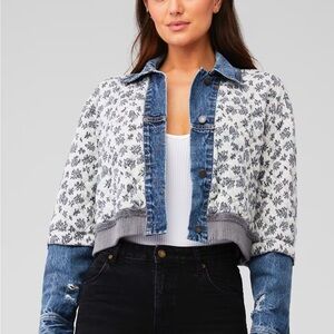 Free People Ditsy Denim Jacket
